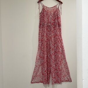 MICHAEL Michael Kors “Sea Coral” 🪸 Swim Cover-Up Jumpsuit